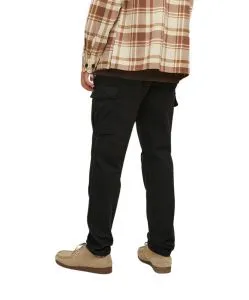 Jack & Jones Cargohose Stace Trucker in Schwarz