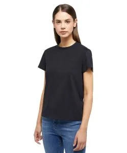 Mustang T-Shirt aus Baumwolle Ada in Schwarz