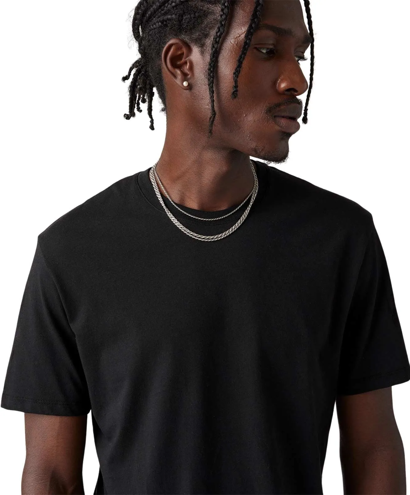 Herren Shirt 2 Pack Crewneck von Levis in Black