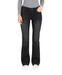 Mac Dream Boot Authentic Jeans in schwarzer Waschung