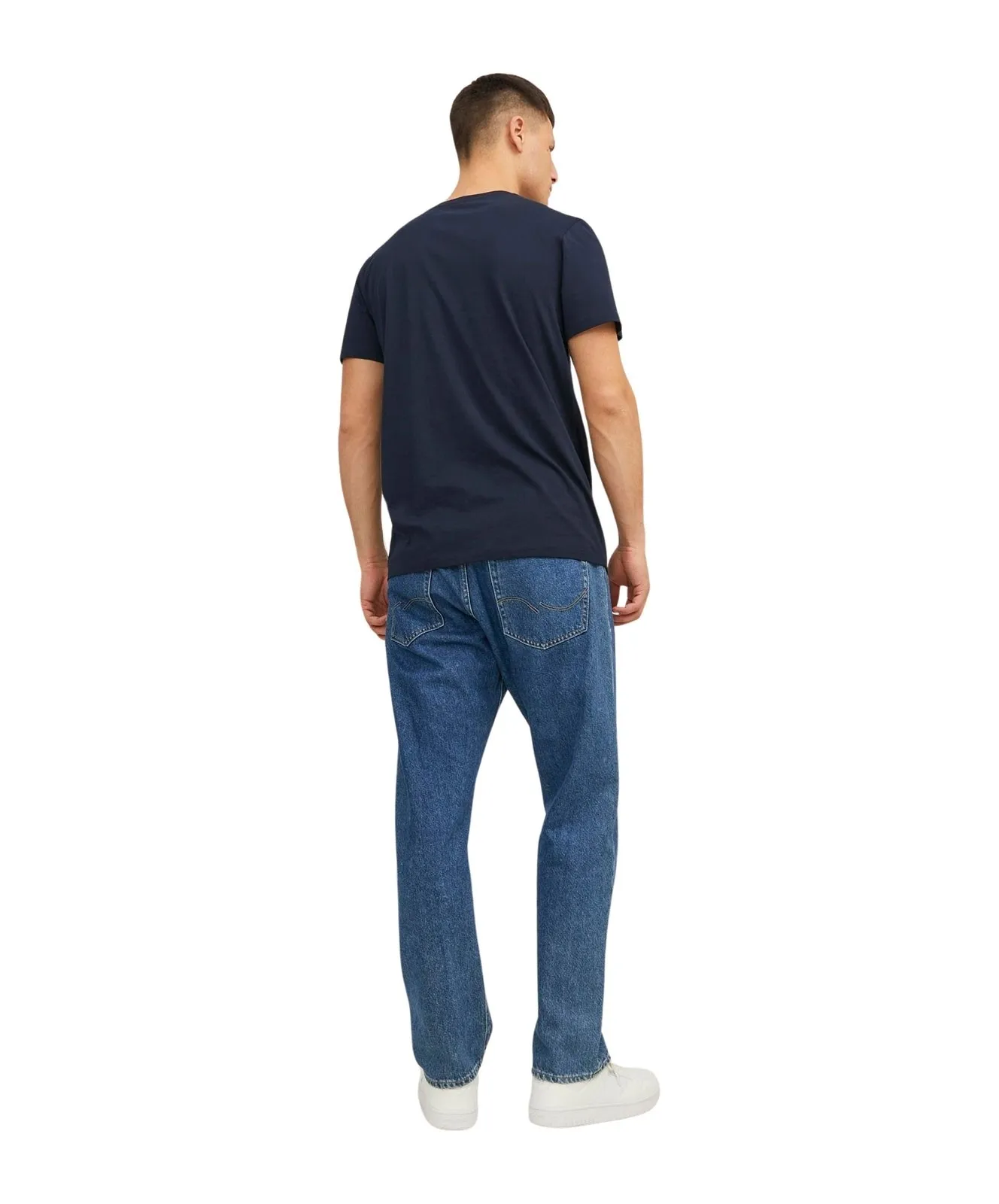 Herren Shirt Corp Logo Tee von Jack & Jones in Navy Blazer