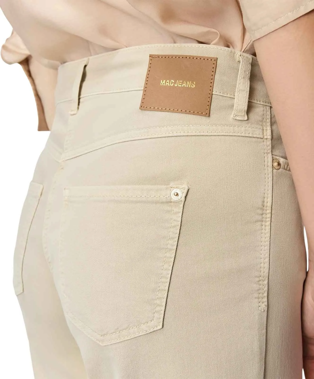 Damen Jeans Dream Wide von MAC in Smoothly Beige