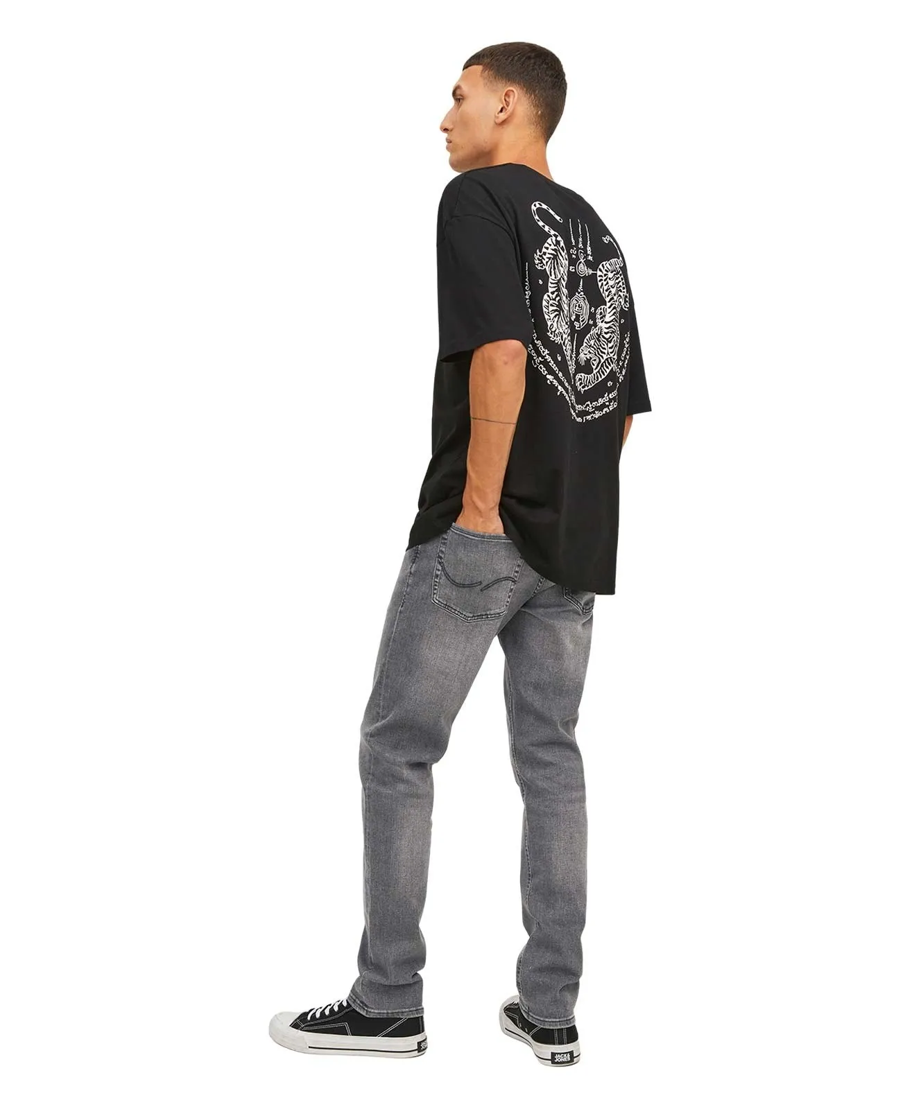 Herren Jeans Glenn Original von Jack & Jones in Black Denim
