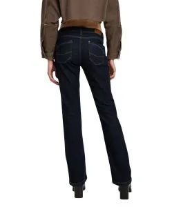 Cross Lauren Jeans in Rinse mit ausgestelltem Bein