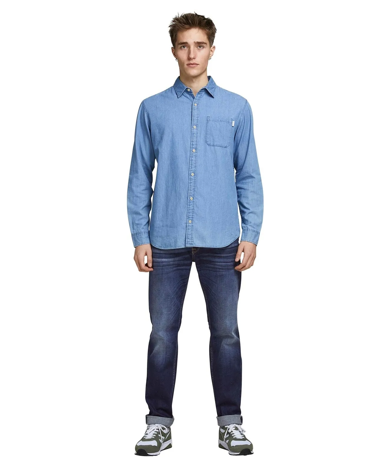 Herren Jeans Clark Original von Jack & Jones in Blue Denim