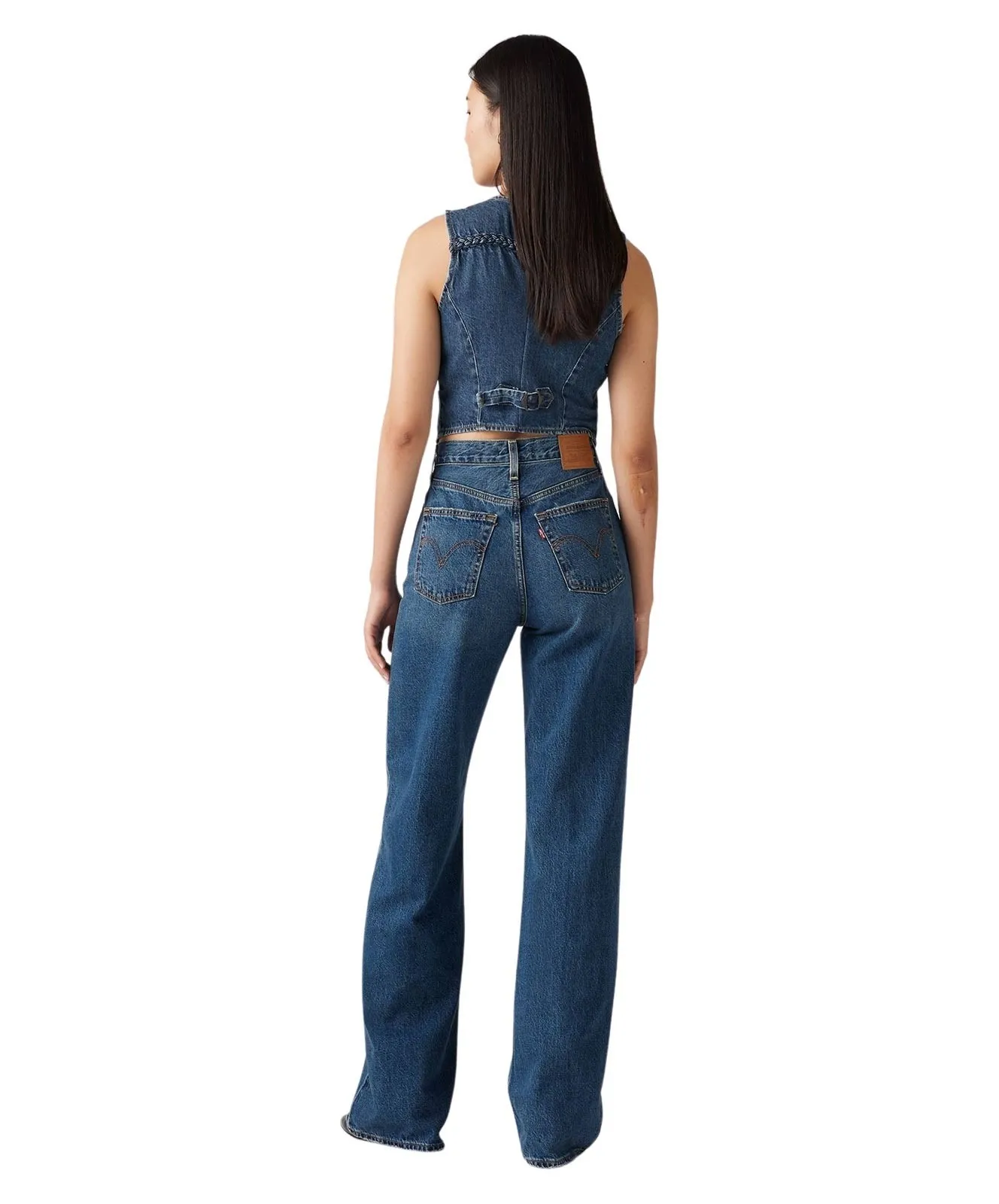 Damen Jeans Ribcage Wide Leg von Levis in Polar Perimiter