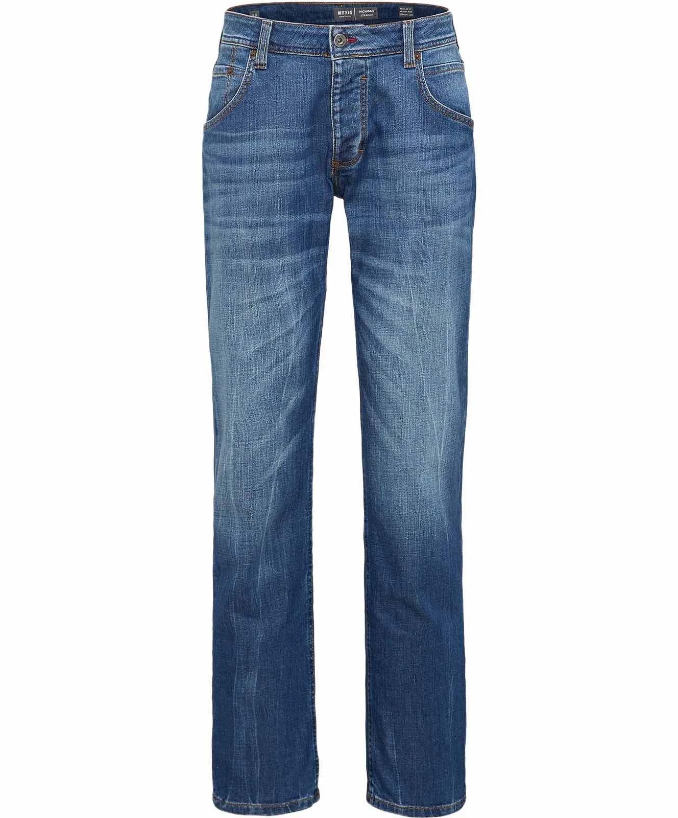 Herren Jeans Michigan Straight von Mustang in Light Scratched Used