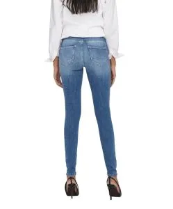 Damen Jeans Power Push Up von Only in Medium Blue