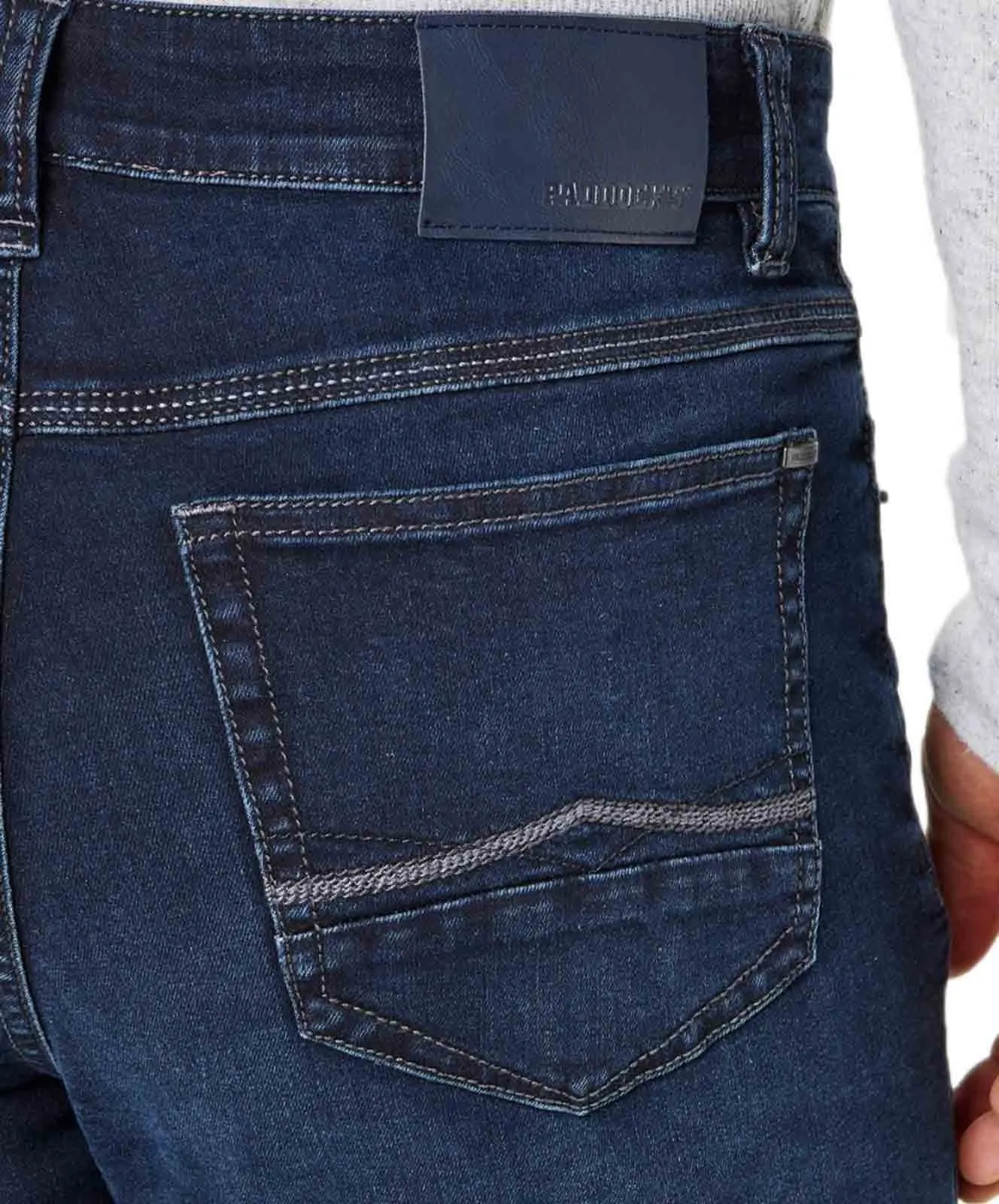 Herren Jeans Ranger Pipe von Paddocks in Blue Black Moustache Used