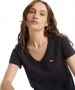 Damen Shirt Perfect V-Neck Tee  von Levis in Kaviar