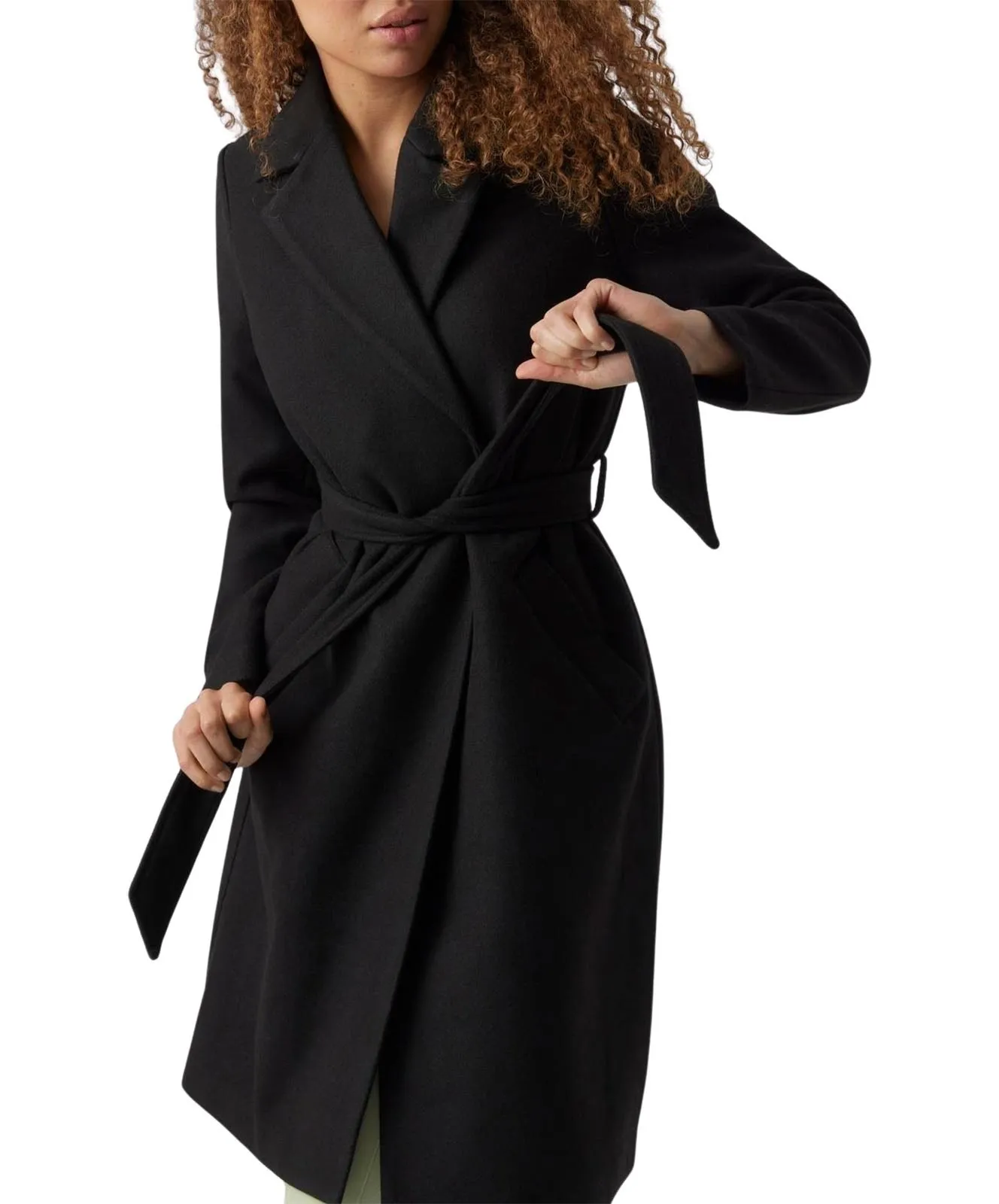Damen Jacke Fortuneaya Long Coat von Vero Moda in Black