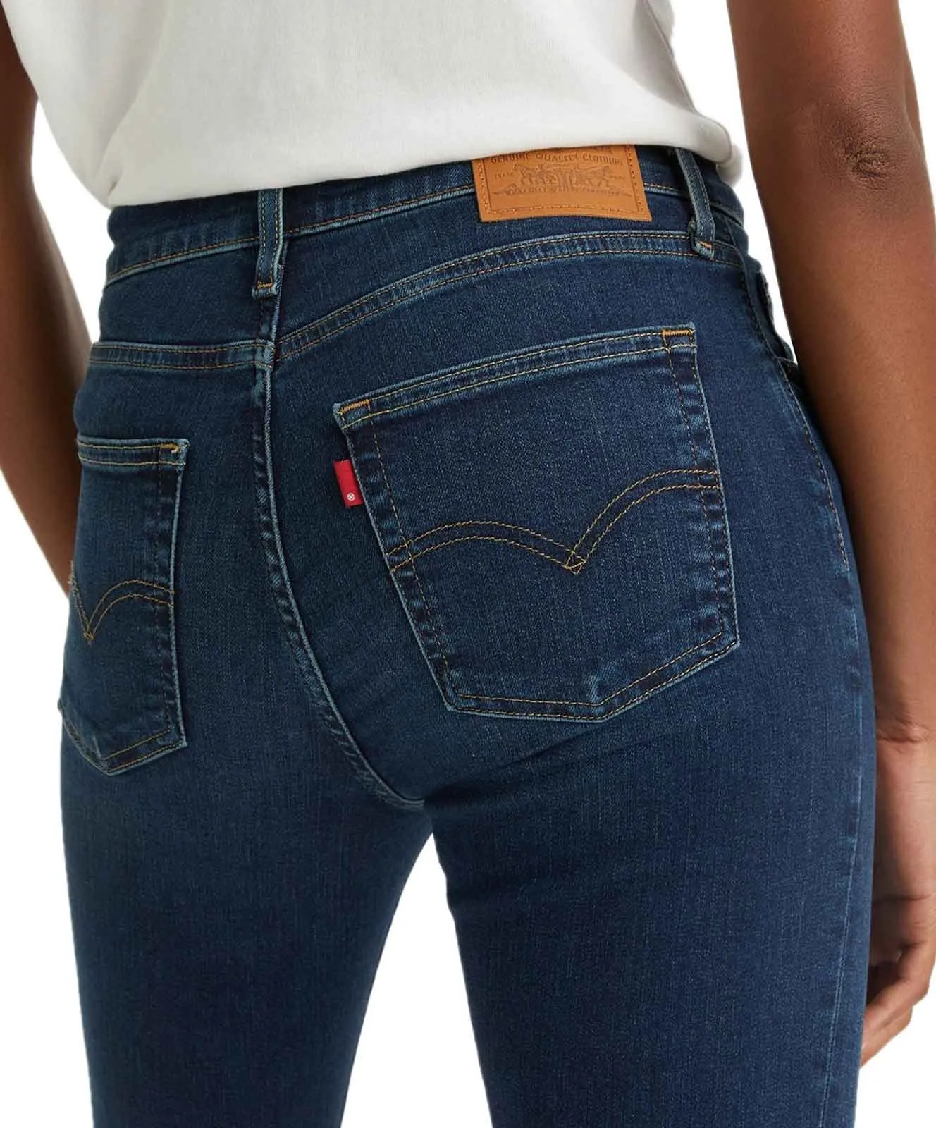 Damen Jeans 724 High-Waisted Straight von Levis in Blue Swell
