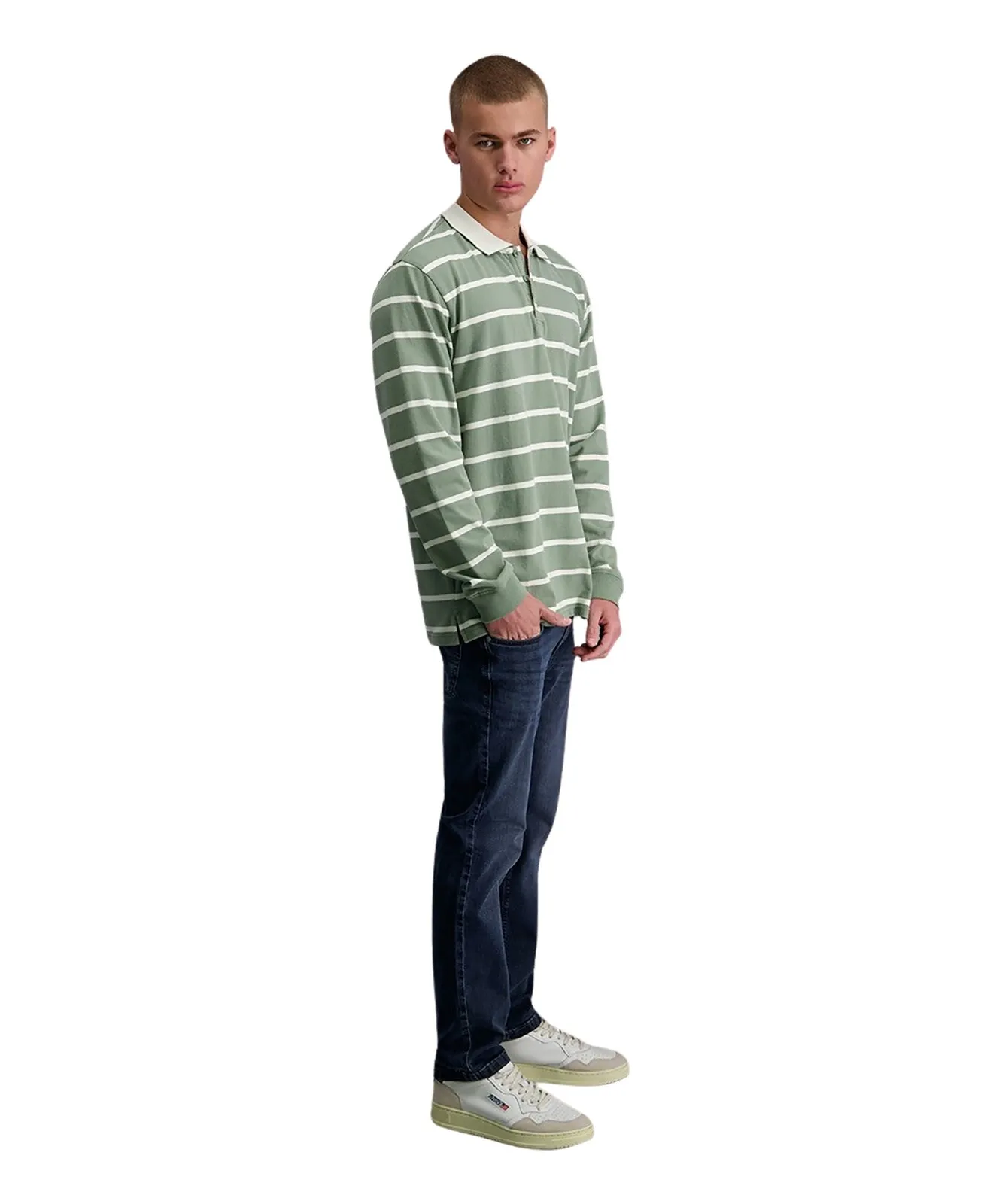 Herren Jeans Rando 1680 von Pioneer in Blue/Black Used Buffies