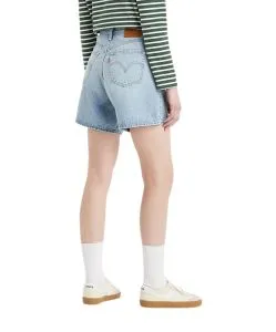 Levi's Baggy Shorts mit hohem Bund in Stonewash