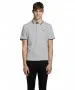 Herren Shirt Epaulos von Jack & Jones in Light Grey Melange