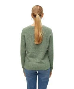 Vero Moda Strickpullover Doffy in Grün mit Rundhals