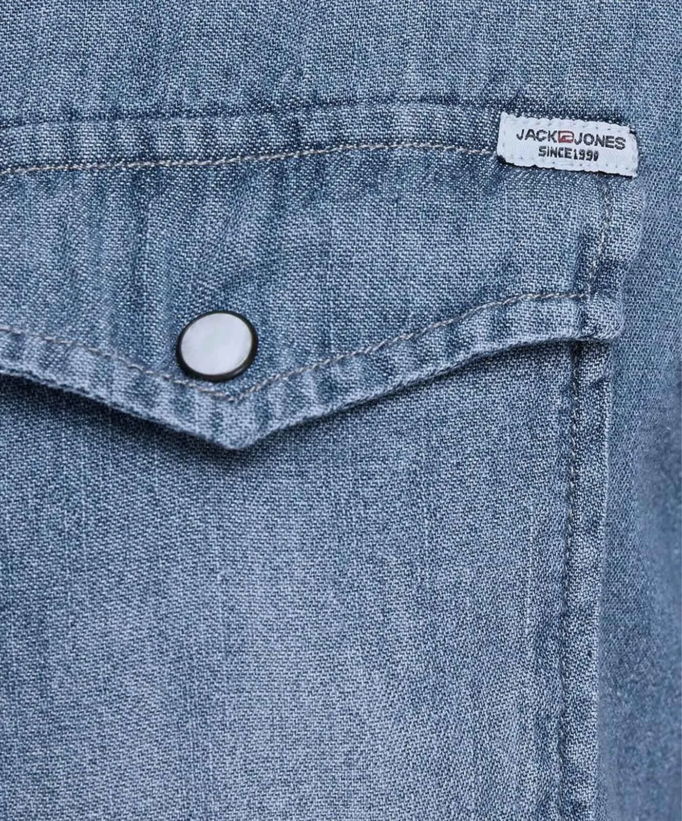 Herren Hemd Heridan Shirt von Jack & Jones in Medium Blue Denim