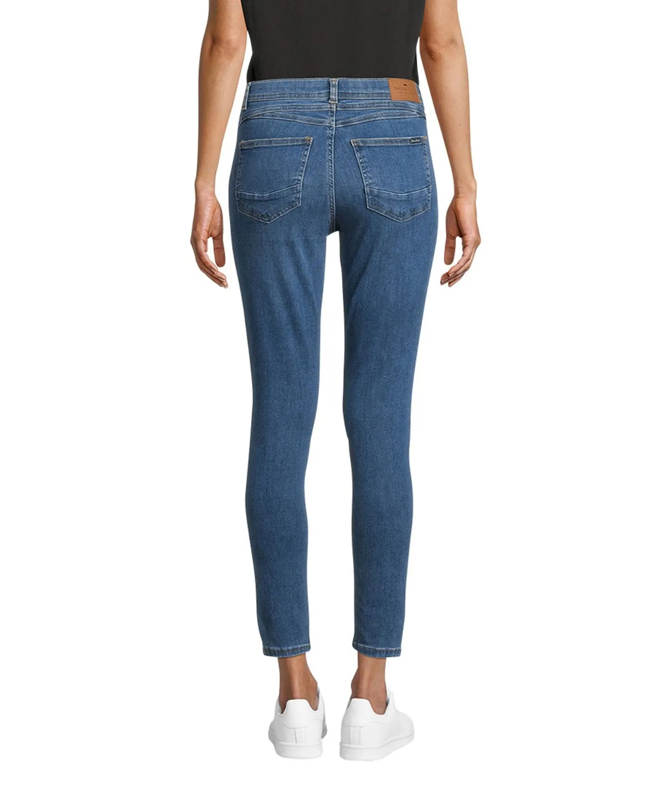 Damen Jeans Judy von Cross in Mid Blue Used