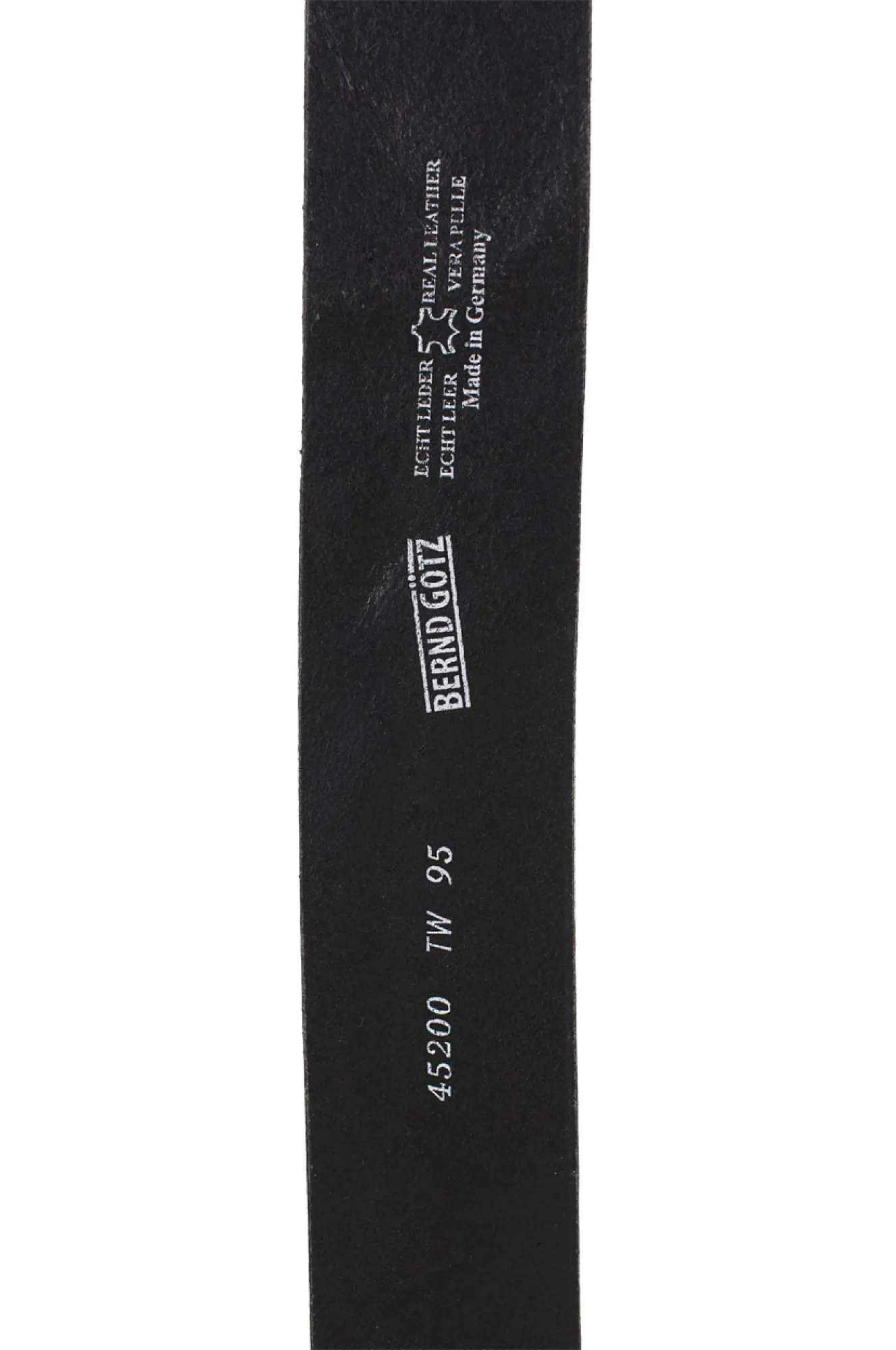 Damen Gürtel 4cm Walklederg.geprägt von Bernd Götz in Dunkelbraun