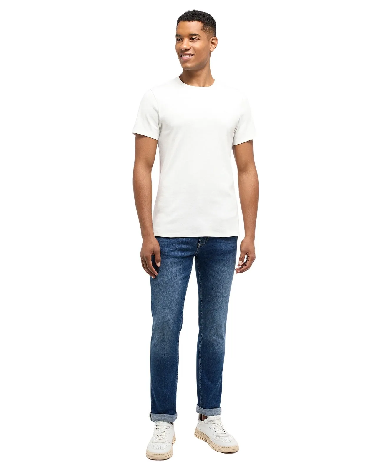 Herren Shirt Allen C Basic von Mustang in Cannoli Cream