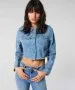 Damen Jacke Wonder Cropped von Only in Medium Blue