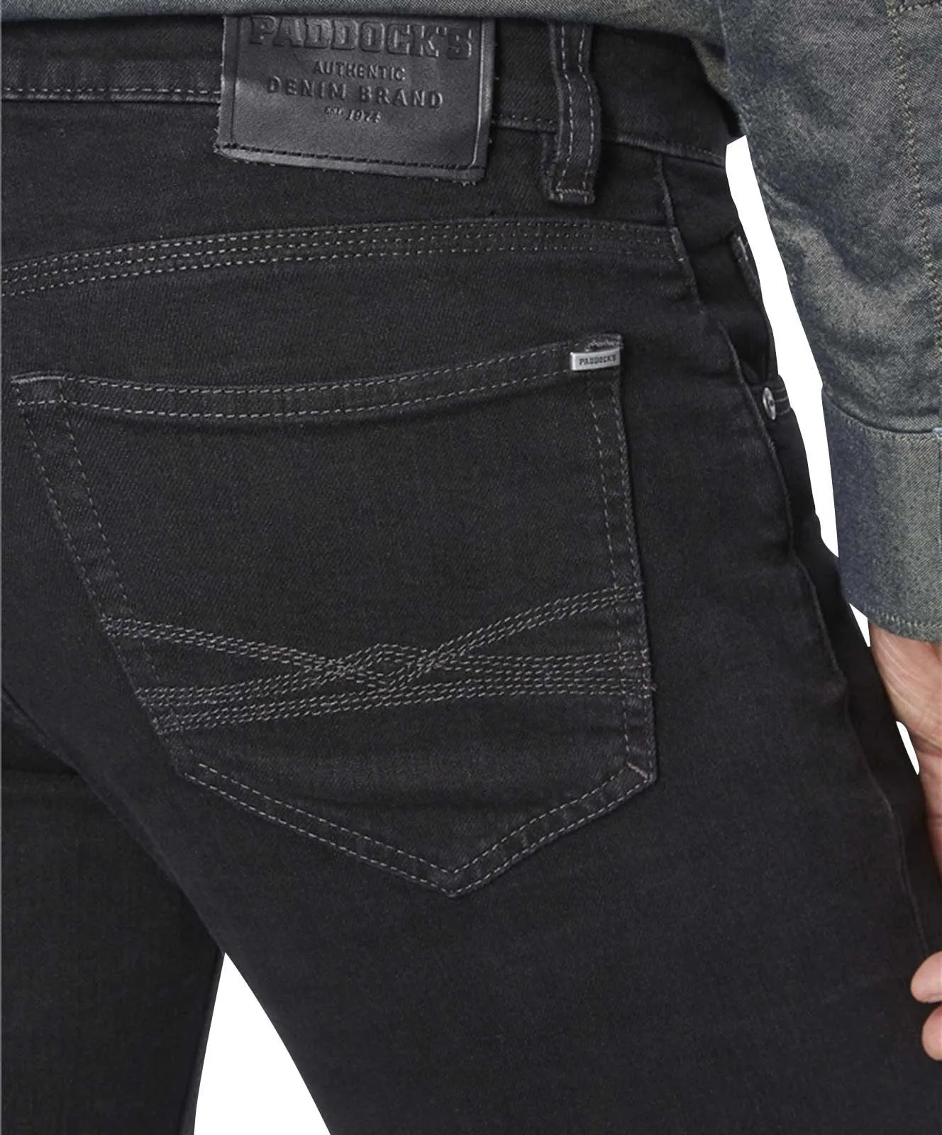 Paddocks Jeans Slim Fit Dean in Schwarz