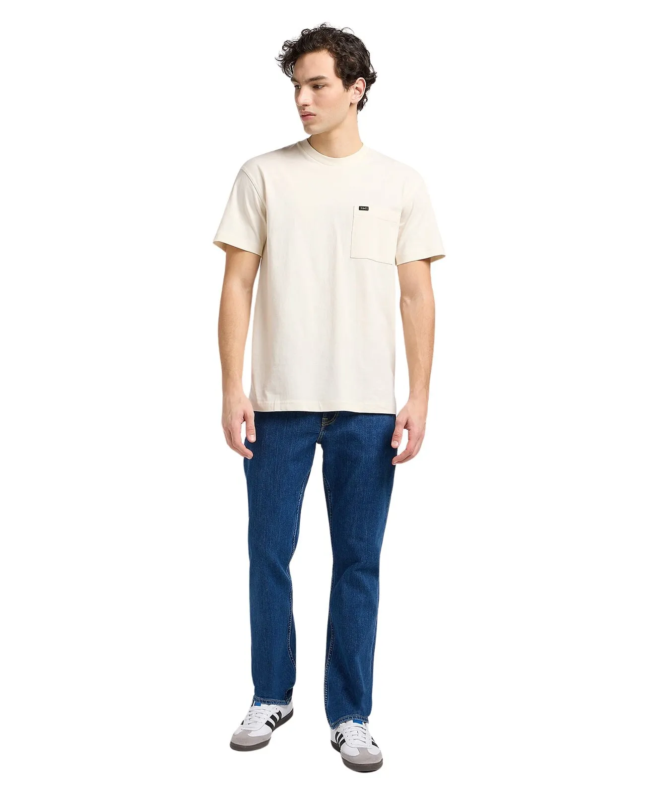 Herren Jeans Brooklyn Straight von Lee in Mid Stonewash