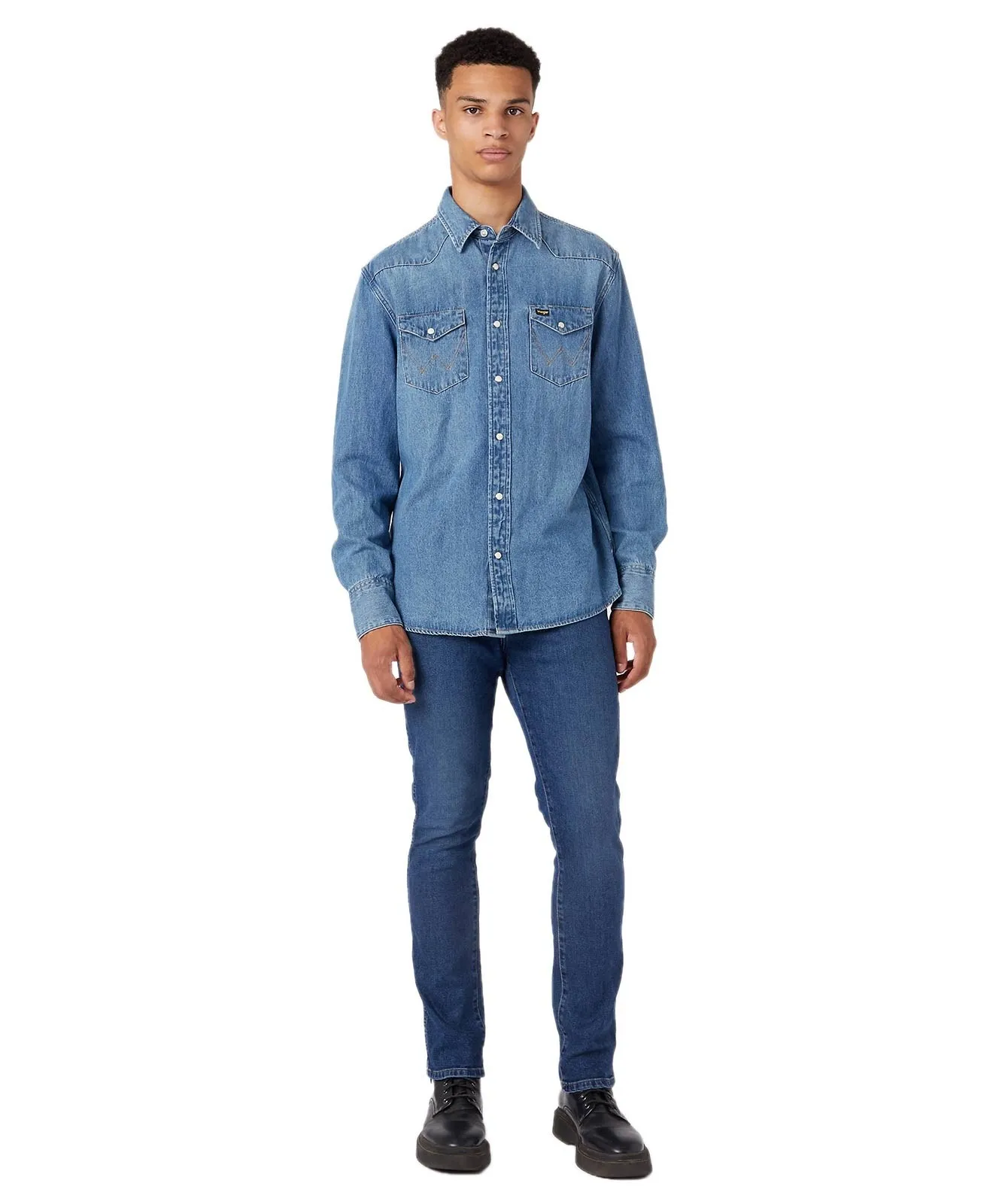 Herren Jeans Larsten von Wrangler in The Rock