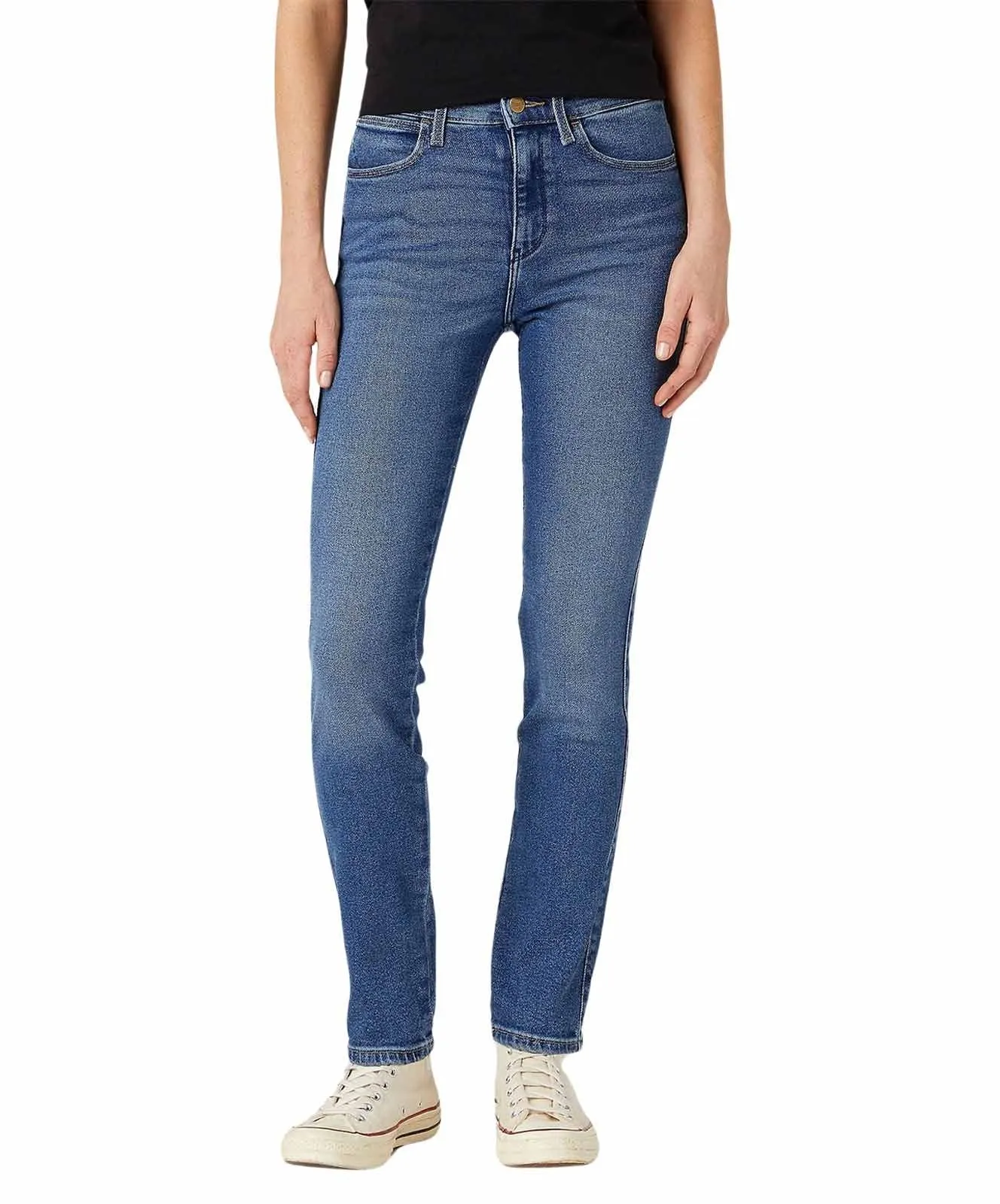 Damen Jeans Body Bespoke Slim von Wrangler in Airblue