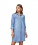 Damen Kleid Silla von Vero Moda in Light Blue Denim