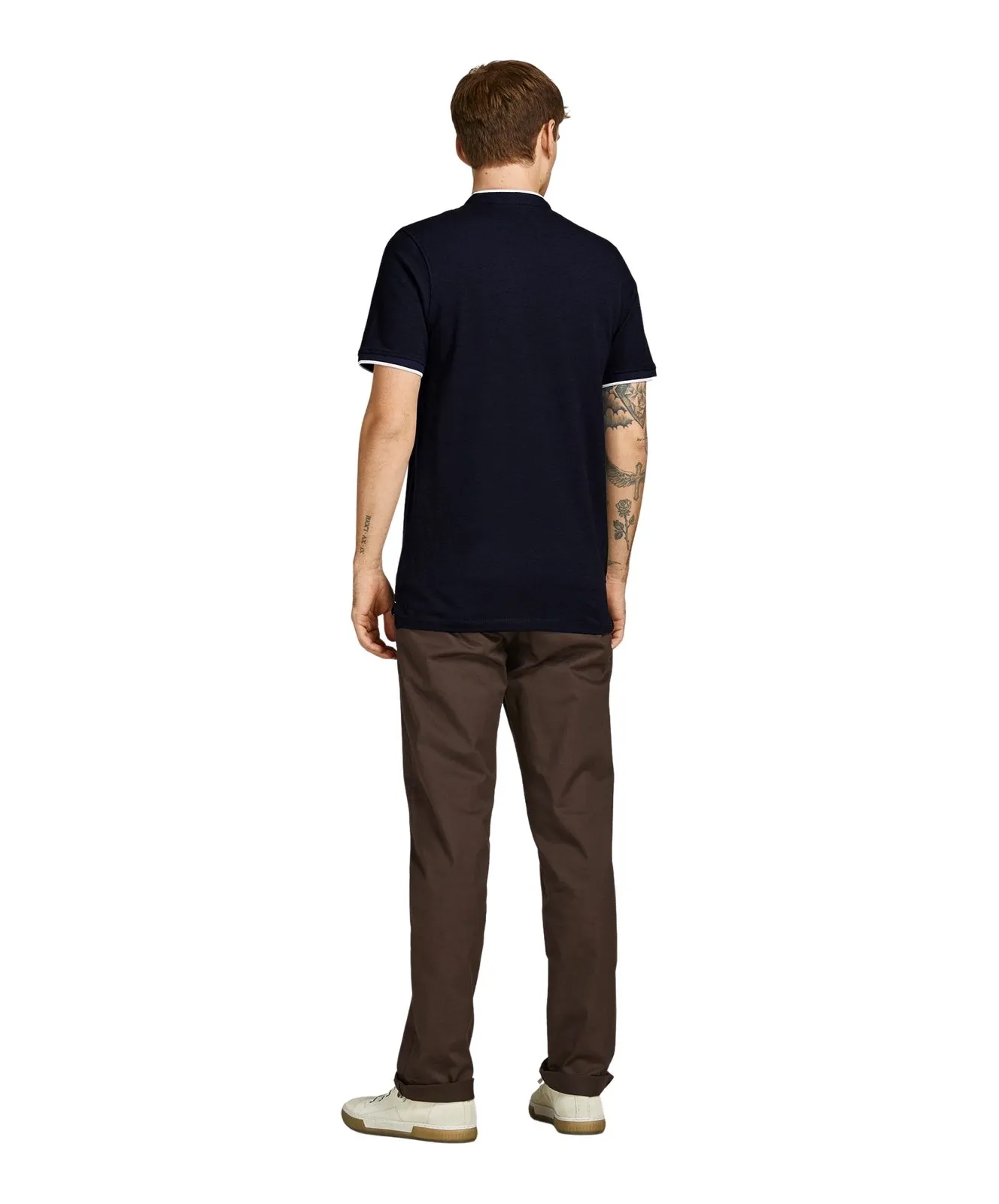 Herren Shirt Paulos Mao von Jack & Jones in Dark Navy