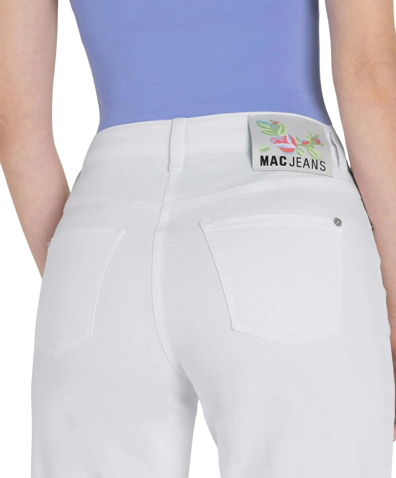 Damen Jeans Dream Wide Leg von MAC in White Denim