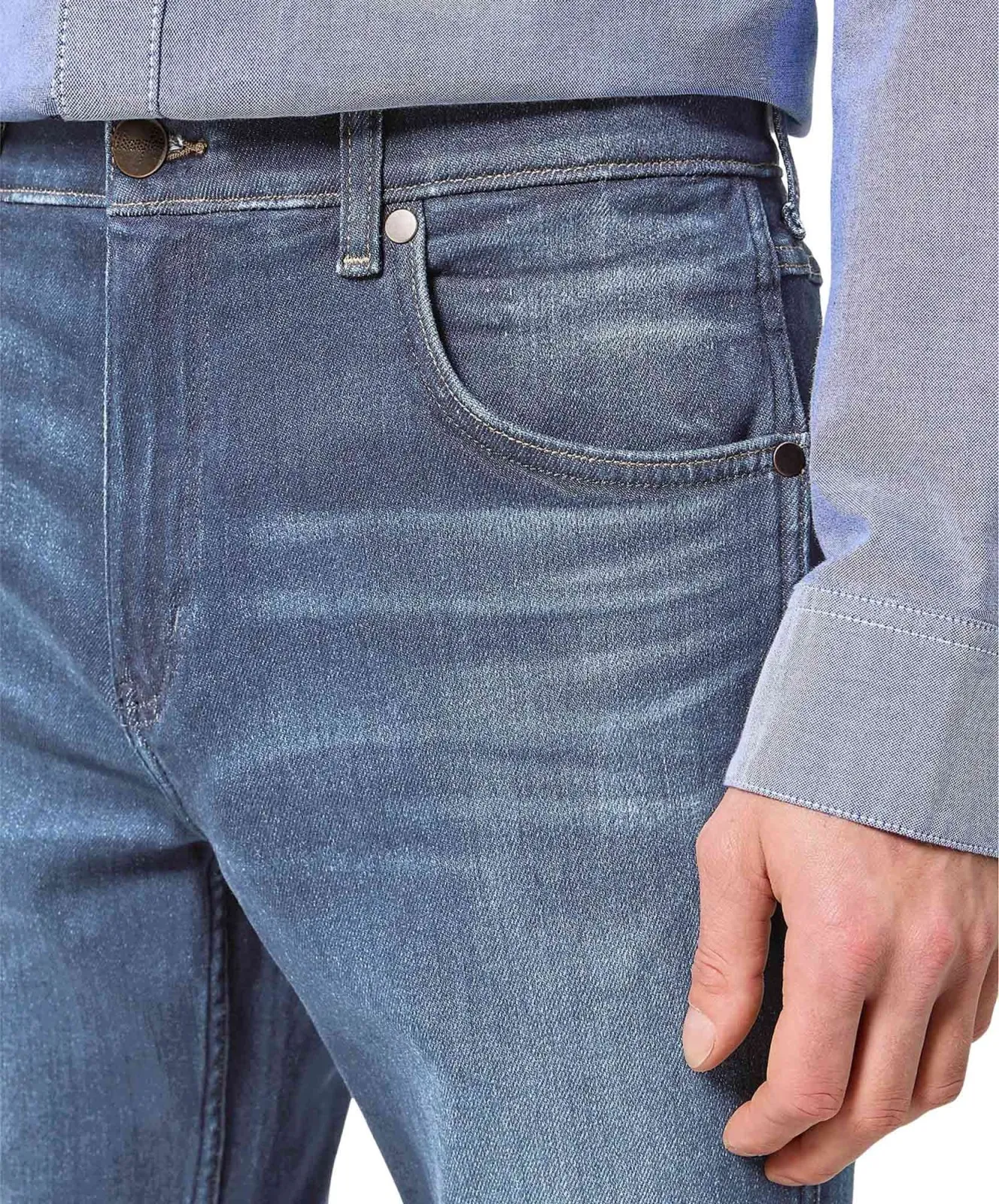 Herren Jeans Greensboro von Wrangler in Blue Jam