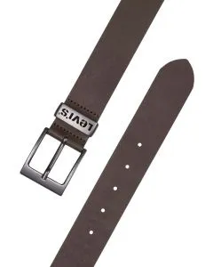 Levis Herren Gürtel Ashland Metal aus glattem Rindsleder in braun