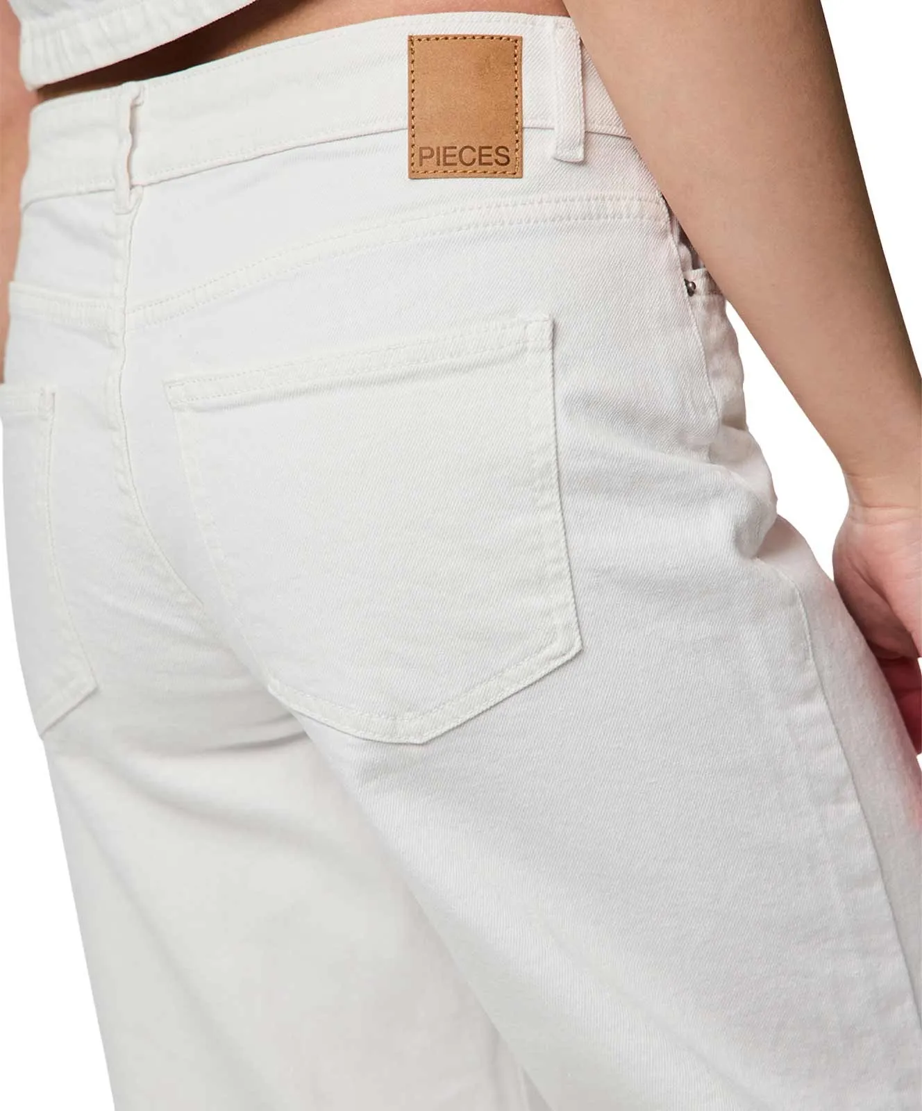 Damen Jeans Selma von Pieces in Bright White