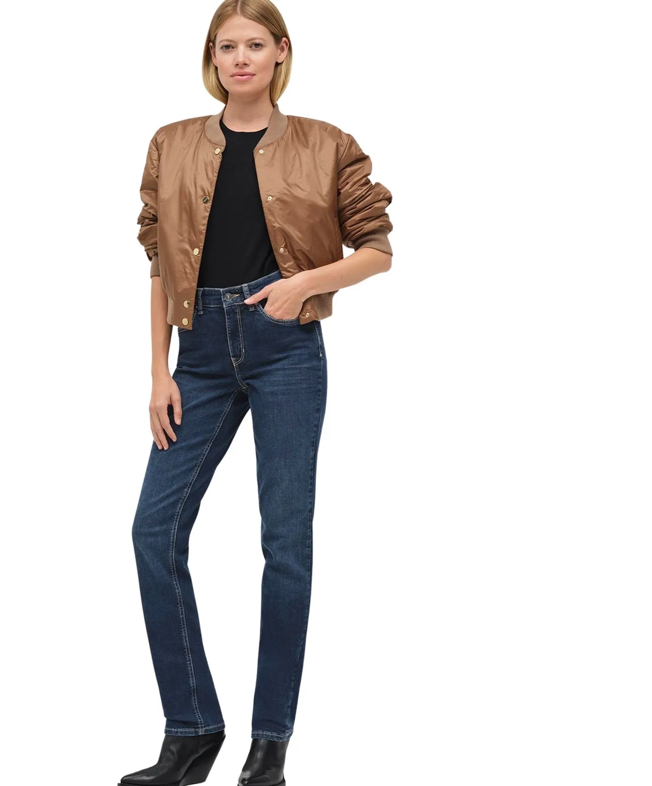 Damen Jeans Melanie von MAC in New Basic Wash