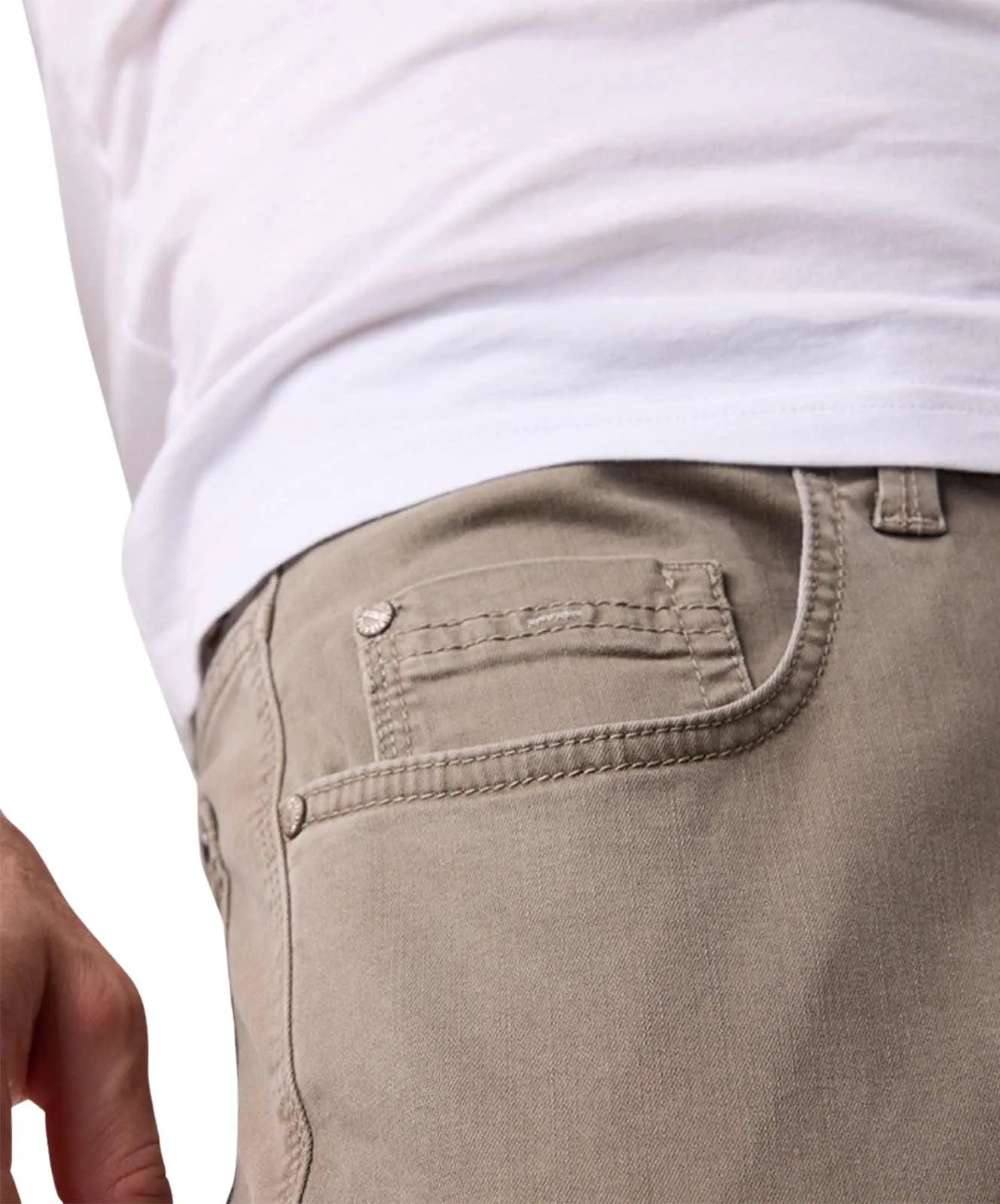 Herren Jeans Rando 1680 von Pioneer in Light Brown Stonewash