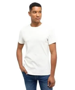 Mustang T-Shirt aus Baumwolle Allen C Basic in Weiß