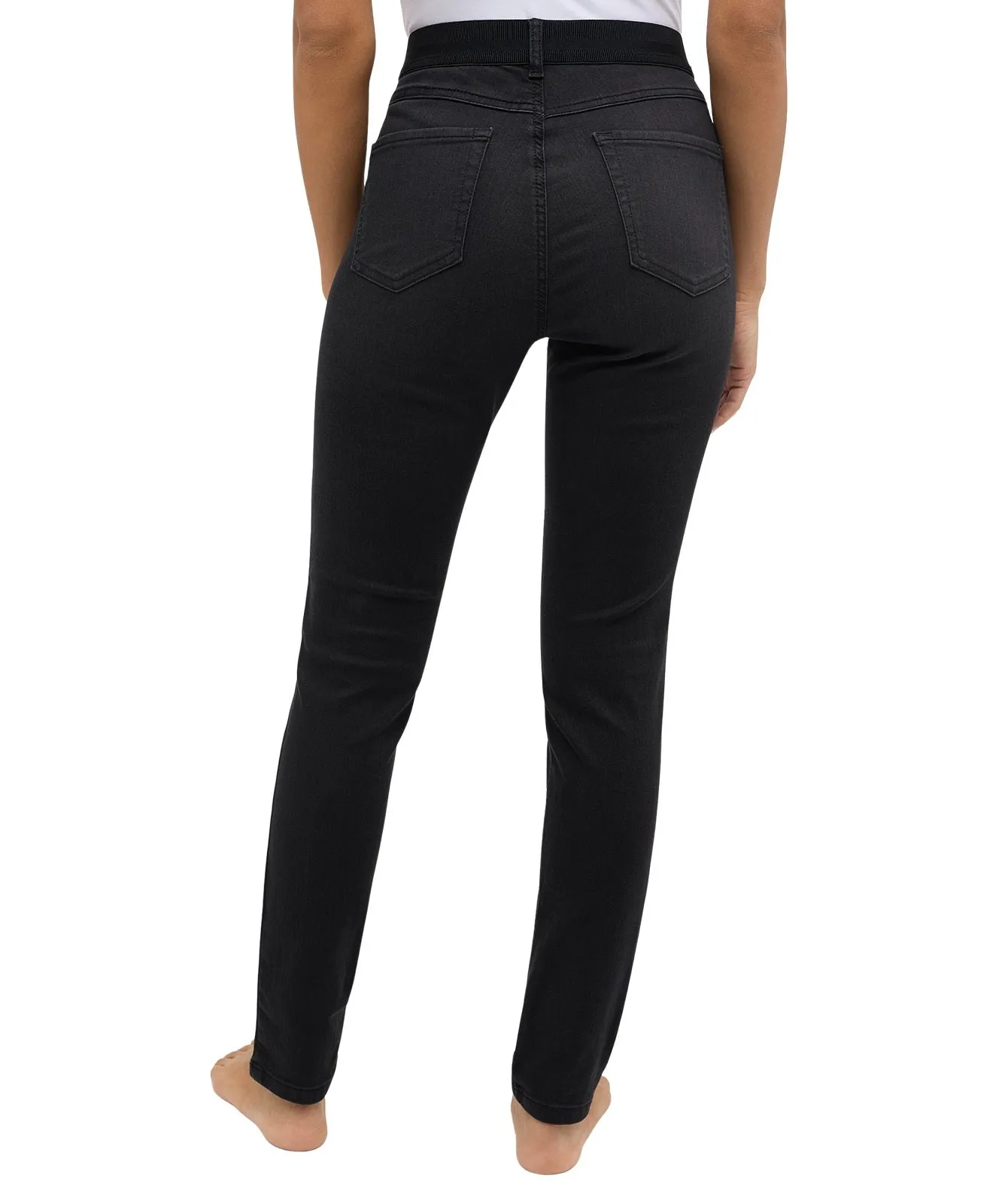 Damen Jeans One Size Fits All von Angels in Anthracite Used Buffi Crinkle