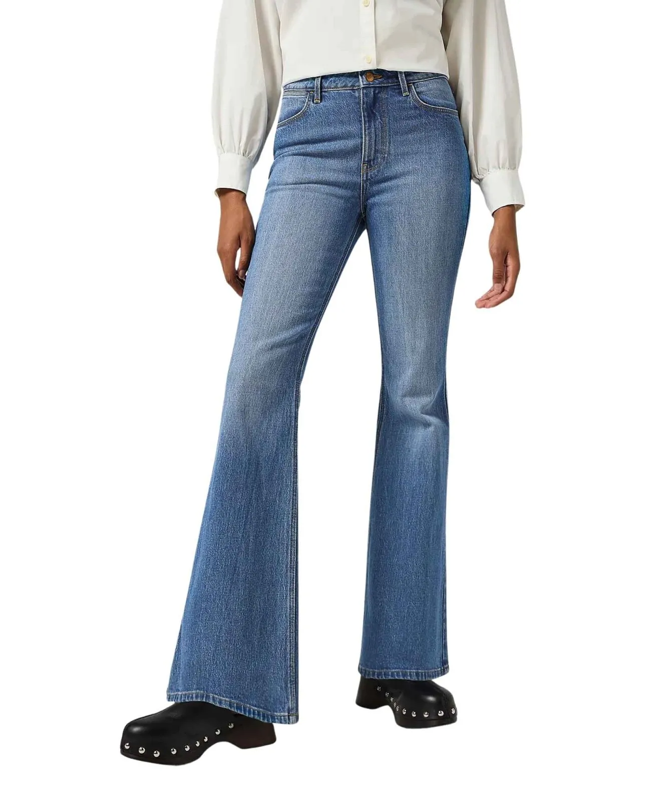 Damen Jeans Fierce Flare von Wrangler in Meadow
