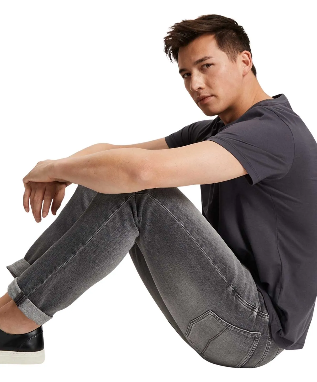 Herren Jeans Dylan von Cross in Light Grey Used