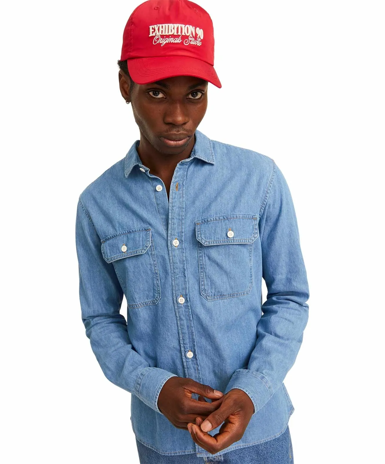 Herren Hemd Travis von Jack & Jones in Light Blue