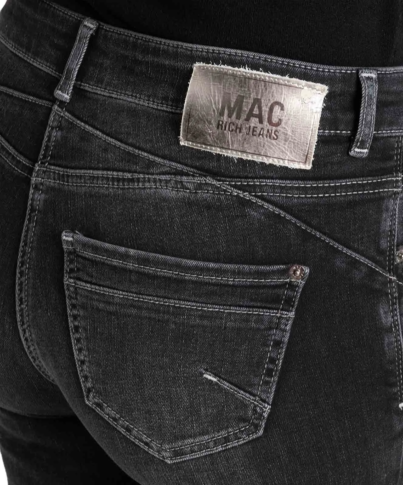 Damen Jeans Rich Slim von MAC in Anthra Used