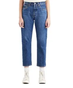 Levi's Jeans ⅞ Crop 501 in mittelblauer Orinda Troy Horse