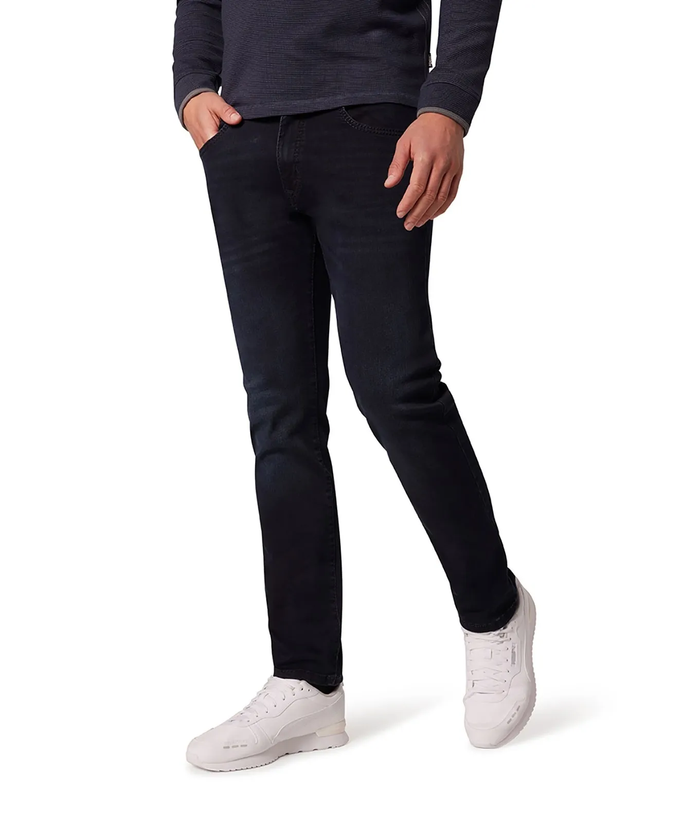 Herren Jeans Rando 1674 von Pioneer in Blue/Black Used Whisker
