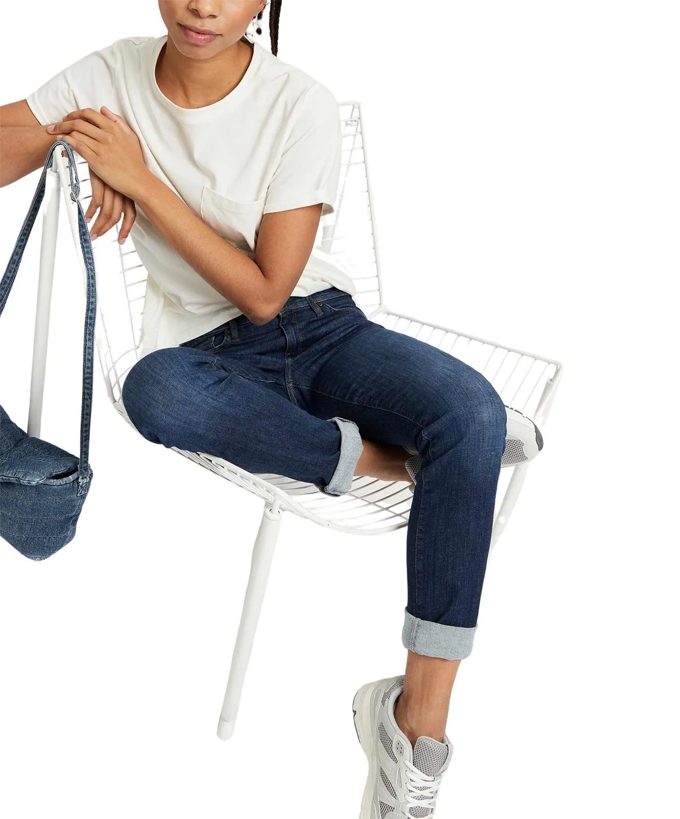 Damen Jeans Anya von Cross in Dark Blue