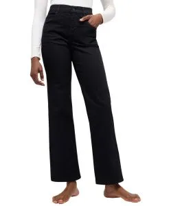 Angels Jeans Lara mit weitem Bein in Schwarz