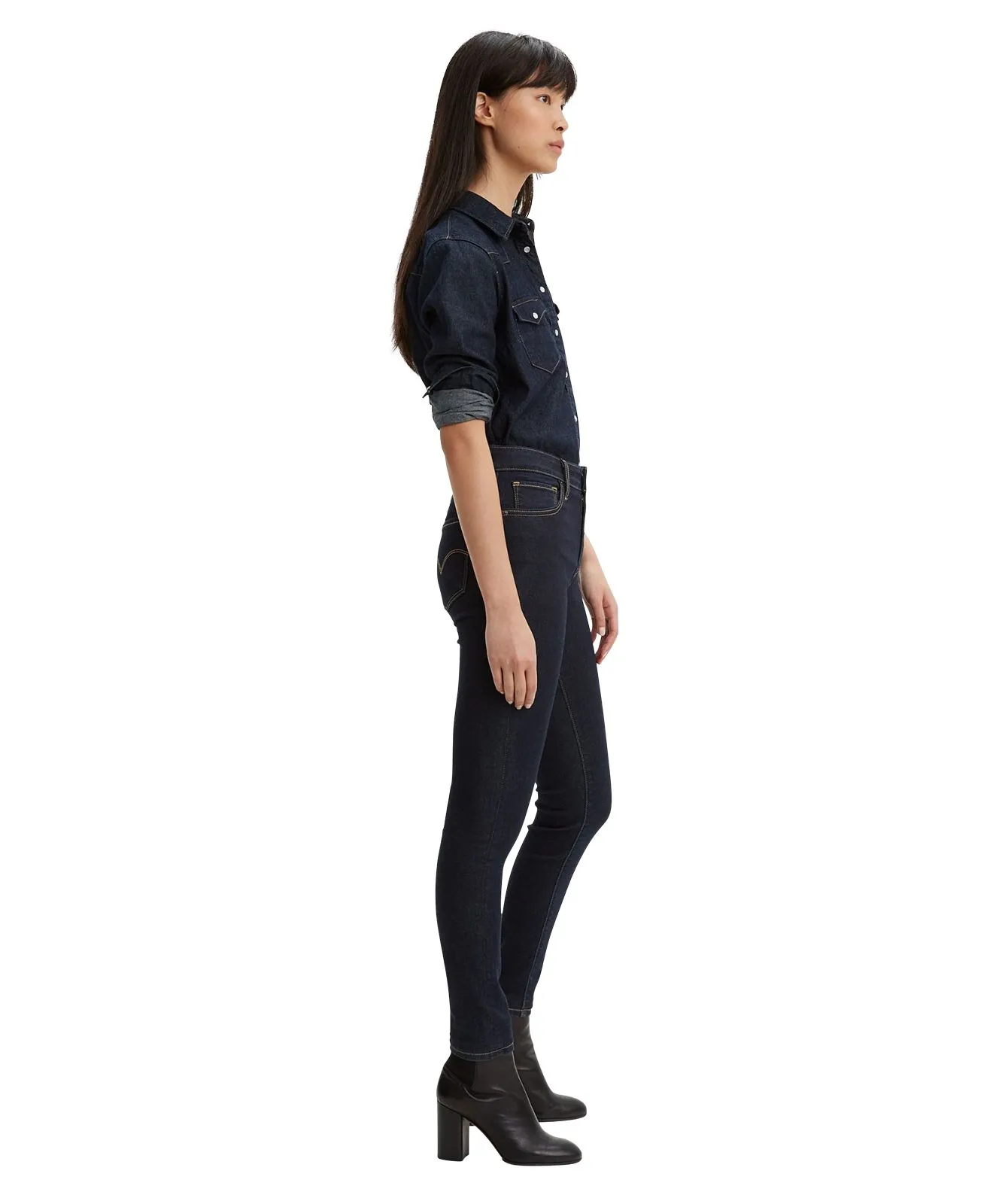 Damen Jeans 721 High Rise Skinny von Levis in To The Nine