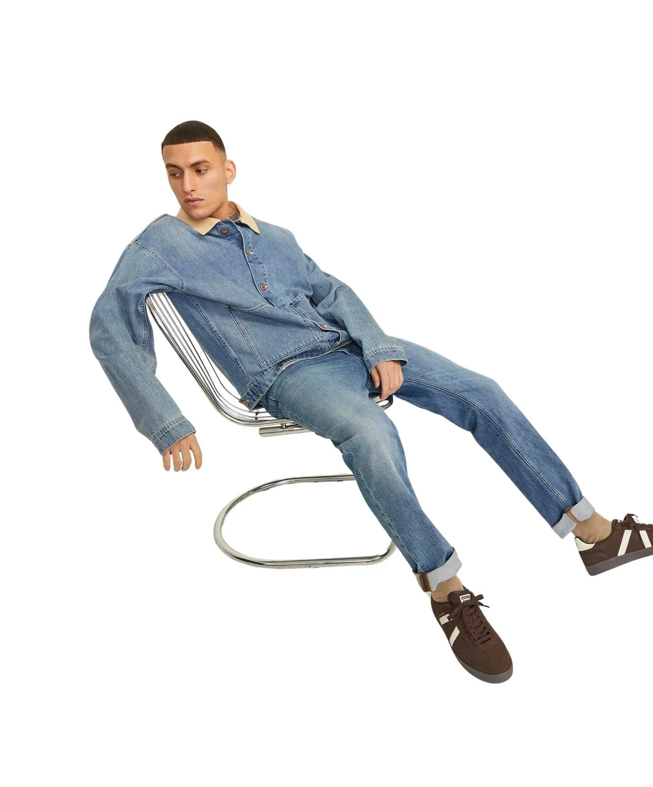 Herren Jeans Clark Original von Jack & Jones in Blue Denim