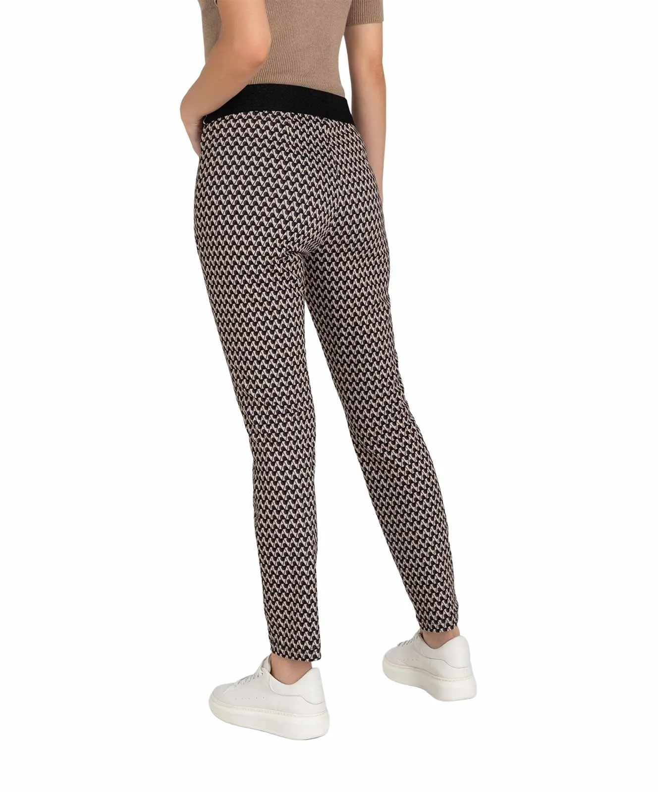 Damen Hose Easy Smart von MAC in Sand Stone Printed